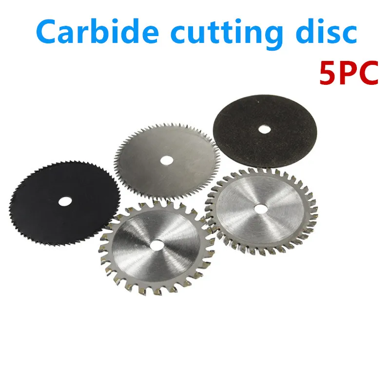 5 Stk/set 85Mm Houtbewerking Zaagblad Metalen Snijden Carbide Snijden Blade Kleine Cirkelzaagblad Cnc Tool