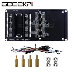 Raspberry Pi Pico/Pico W  Breakout HAT Board Kit Support 4-channel Relay/GeeekPi DockerPi Series HAT Sensor Hub