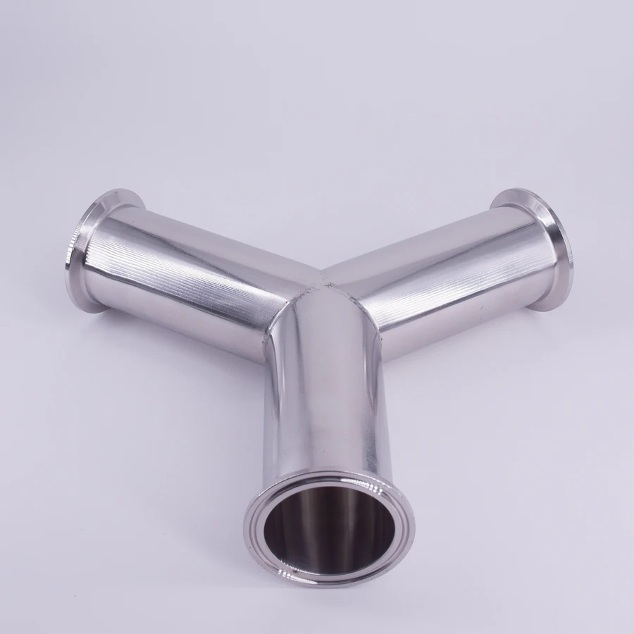 102mm Rohr OD 4 "Tri Clamp Y Geformt 3 Weg SUS 304 Edelstahl Sanitär Fitting Spliter Homebrew bier Wein