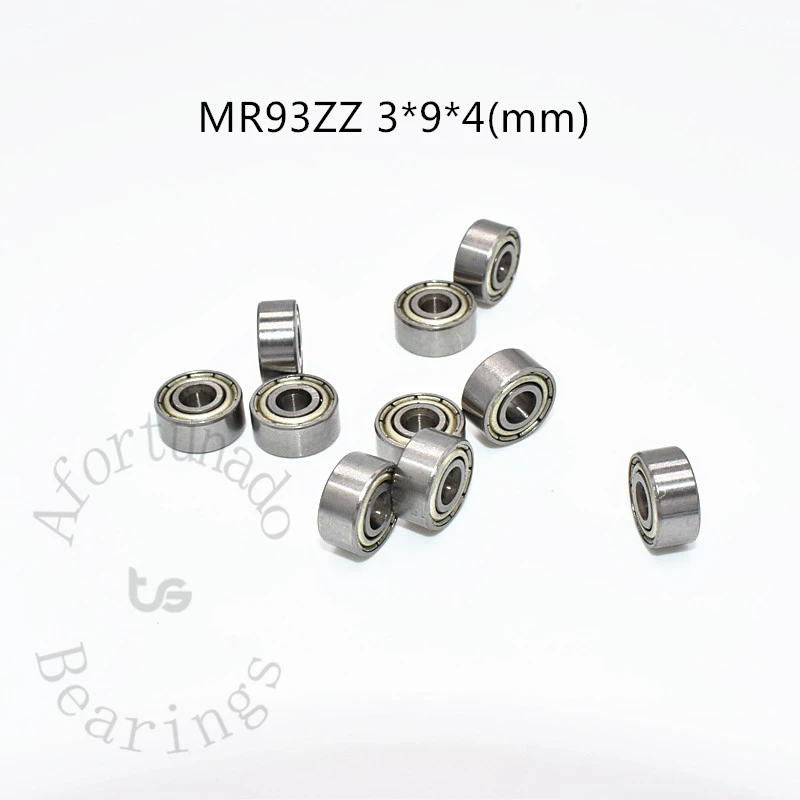 MR93ZZ 3*9*4(mm) 10PCS Metalowe uszczelnione miniaturowe łożyska ze stali chromowanej