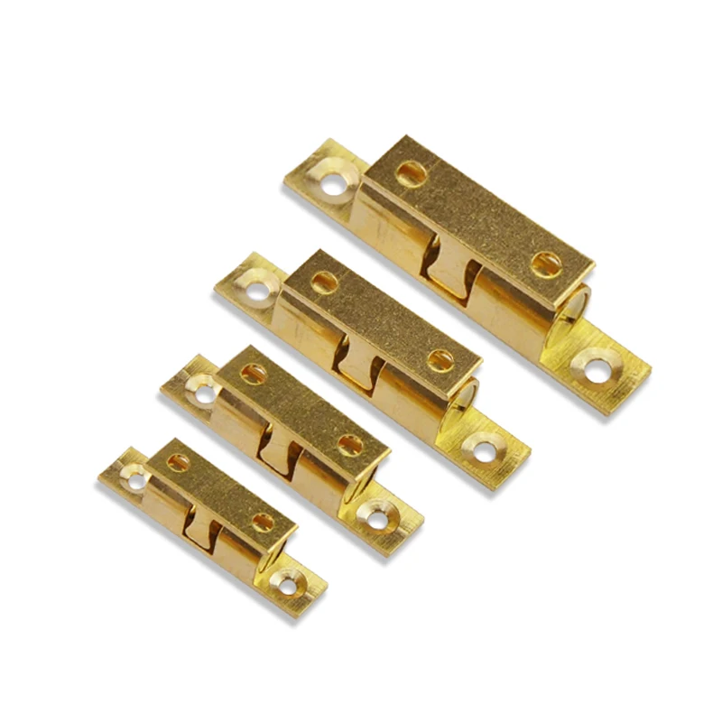 Adjustable brass Door lock latch interlock switch chassis Furniture cabinets door spring ball locker spring hinge close lock