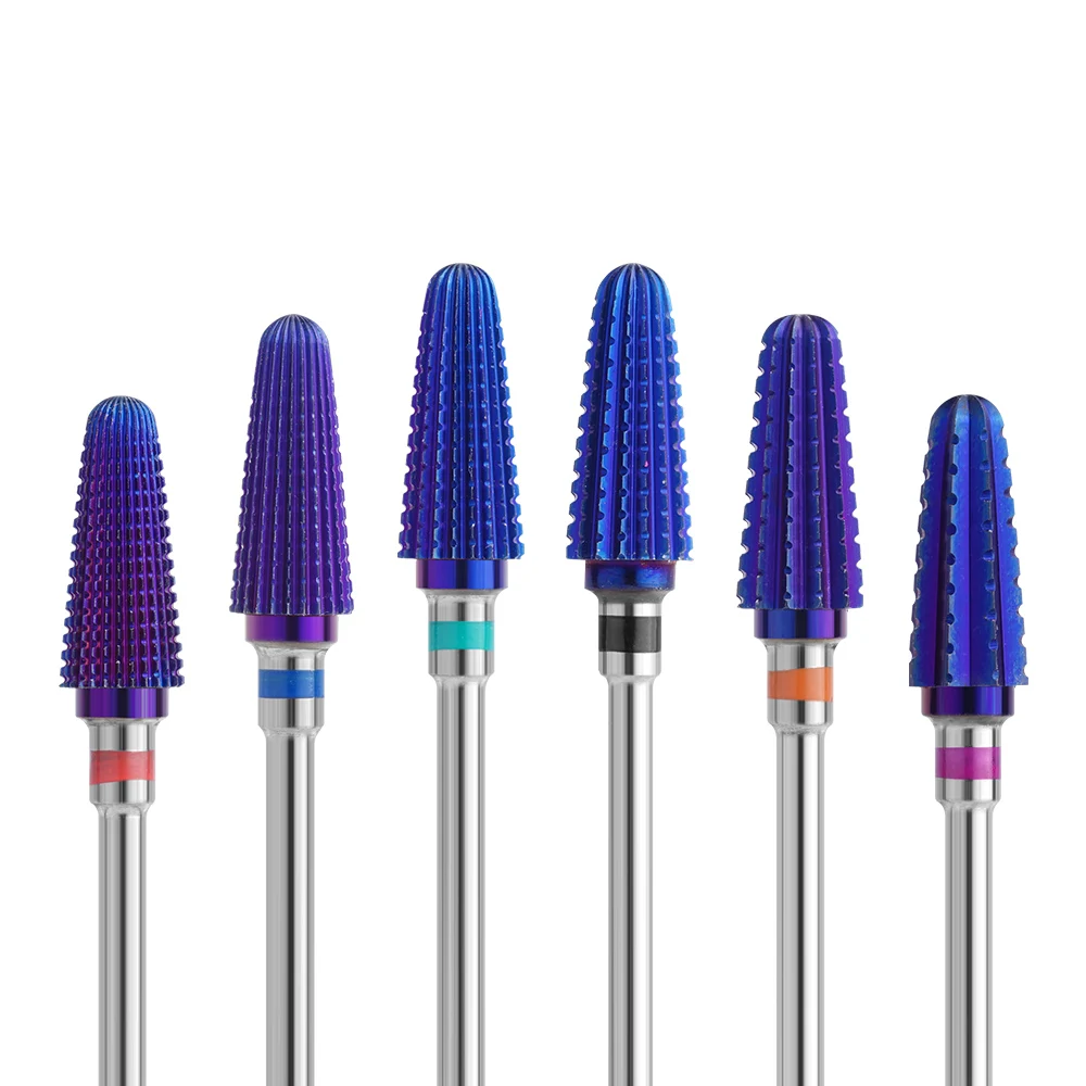 

Purple Carbide Nail Drill Bits Tornado Carbide Rotary Burr Bit Milling Cutters For Manicure Machine Nail frez Nails Accessories