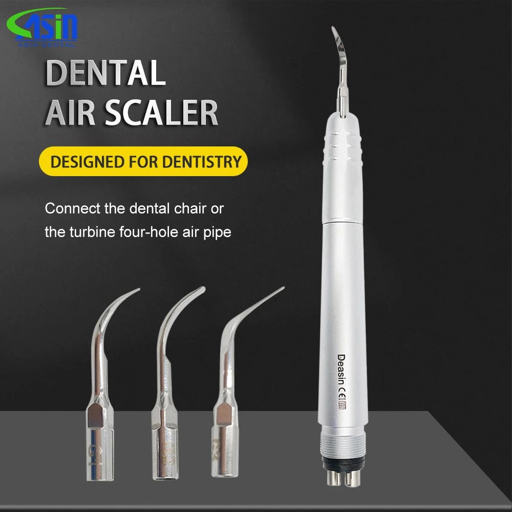 DEASIN Dental Air Scaler Handpiece M4 Super Sonic Scaling Technology High Frequency Pneumatic Scaler Dental Tools