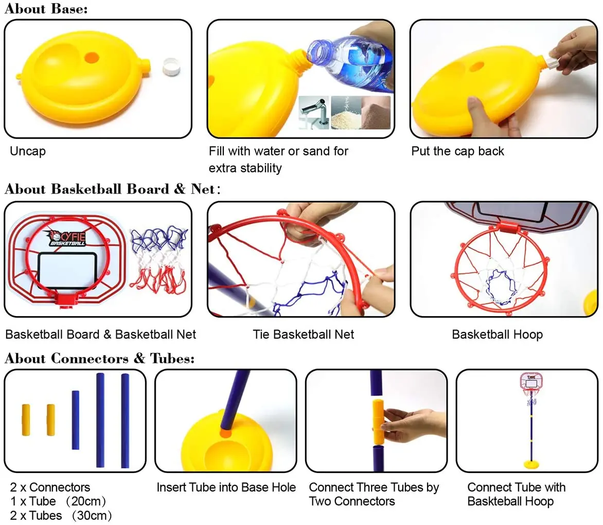 Set Mainan Papan Bola Keranjang Mini Anak-anak Mainan Gantung Ring Basket Dalam Ruangan Mainan Latihan Olahraga untuk Anak Laki-laki Hadiah Anak Laki-laki