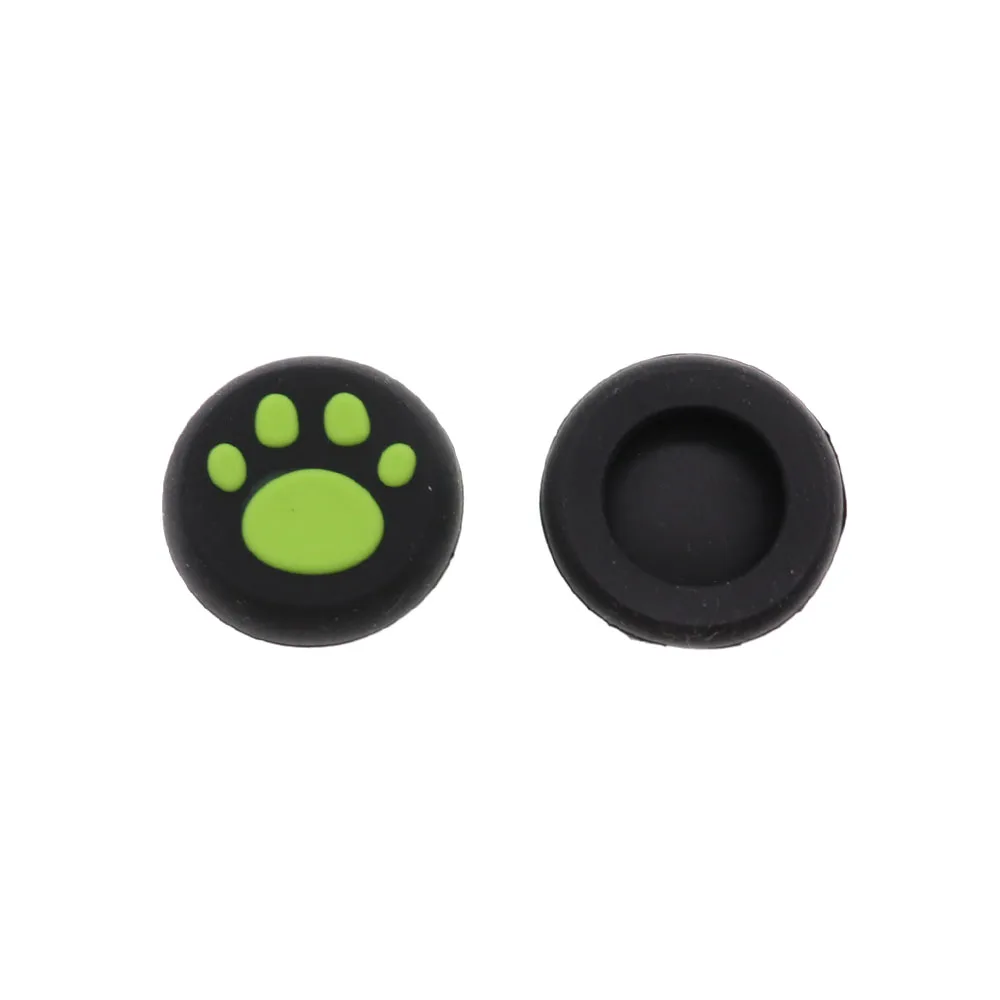 2 pçs gato pata de borracha silicone jogo lidar com joystick polegar aderência vara tampa para xbox um/360 ps3 ps4 ps5
