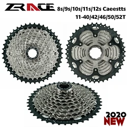 2022 ZRACE Bicycle Cassette 8 9 10 11 12 Speed MTB bike freewheel 11-42T/46T/50T /52T for ALIVIO/DEORE/SLX/XT