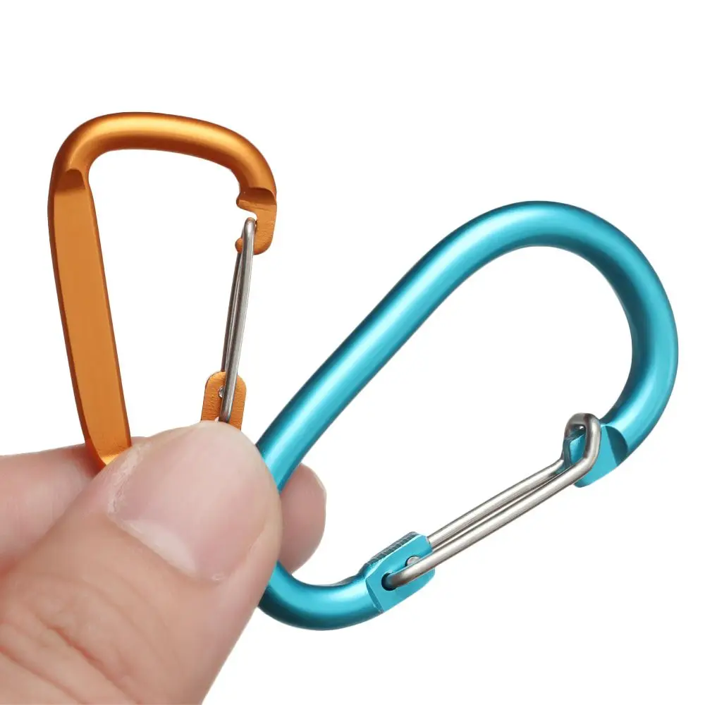 High Quality Equipment Safety Buckle Keychain Alloy Carabiner Camping Hiking Hook Climbing Button