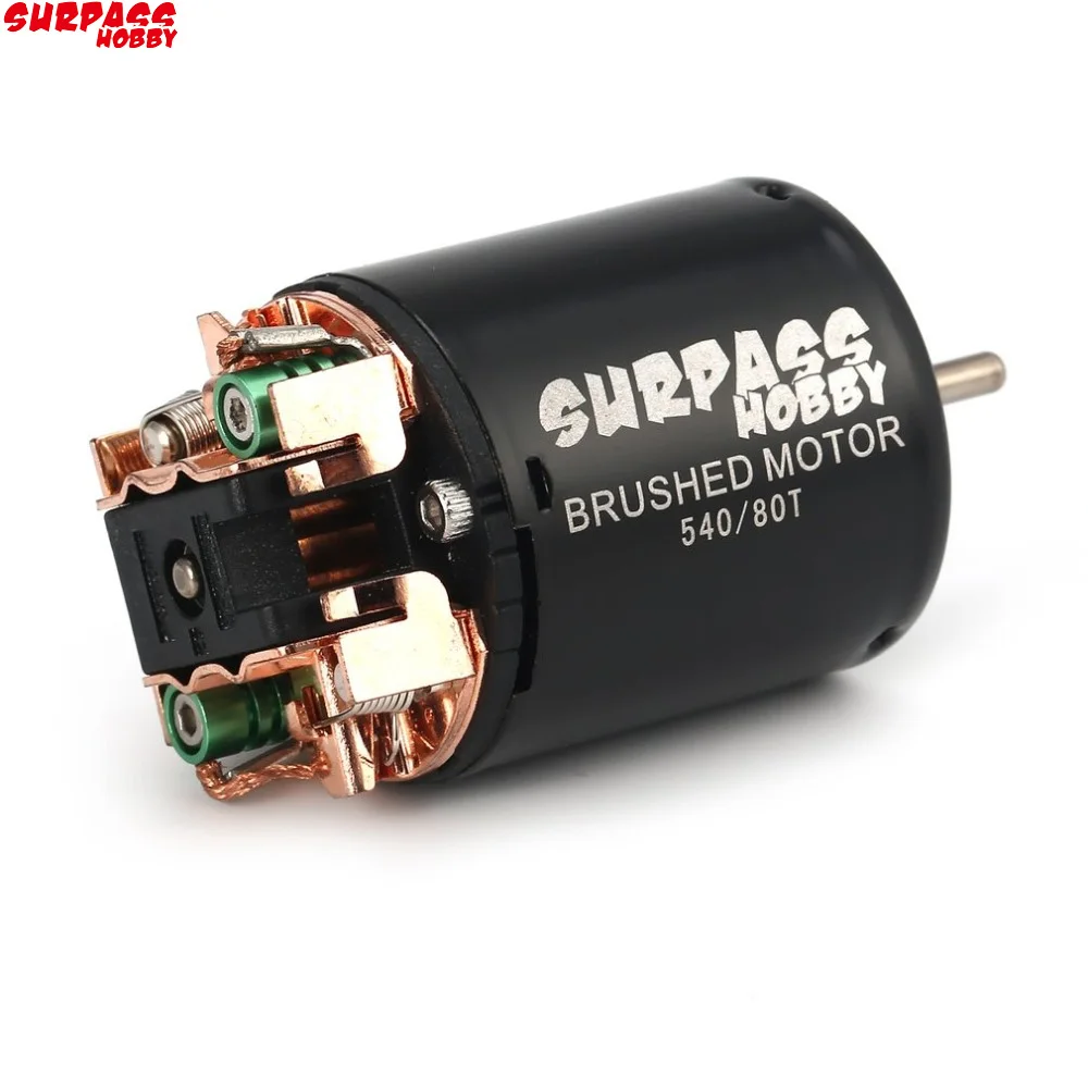 Surpass 540 13T 17T 21T 23T 27T 35T 45T 55T 80T Brushed Motor for RC Car 1/10 Rock Crawler 4WD Vehicle RC Car Parts RC Motor