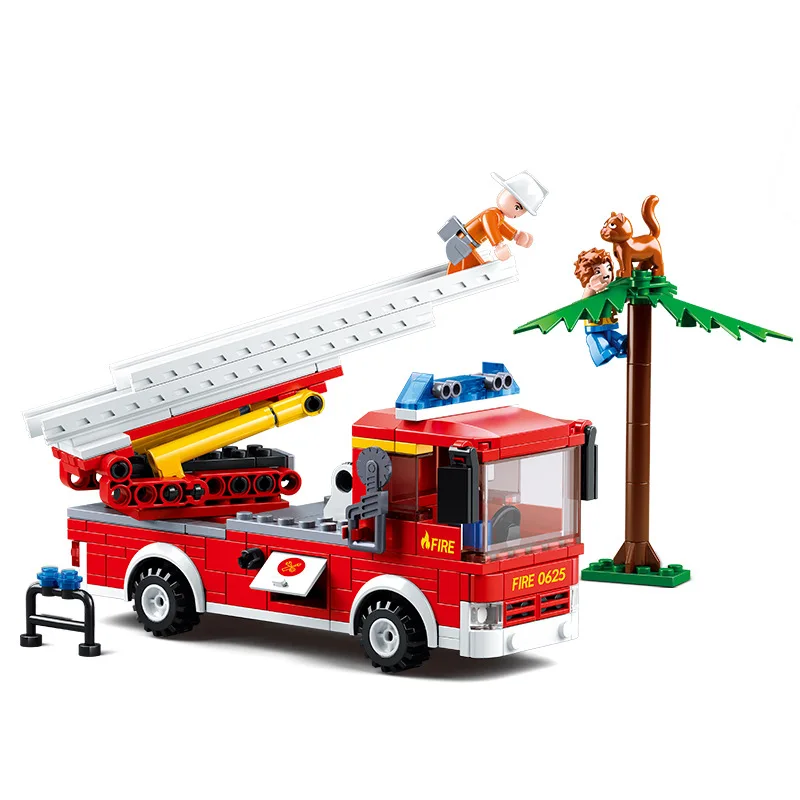 

0625 269pcs Fire Rescue Constructor Model Kit Blocks Compatible Bricks Toys for Boys Girls Children Modeling