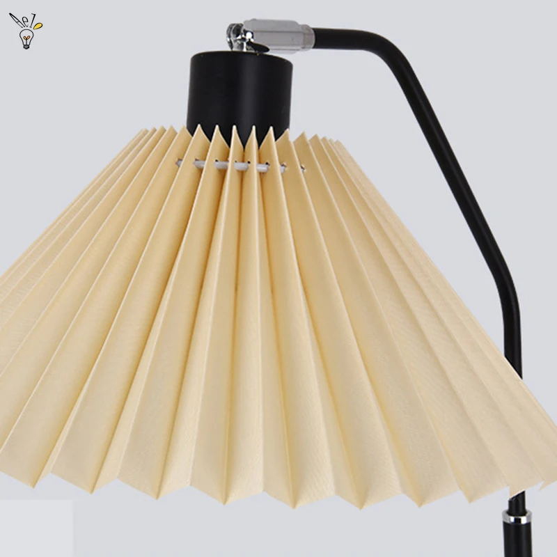 Modern LED Floor Lamp Simple Fabric Eye Protection Vertical Lamp Suitable for Living Room Bedroom Study Lighting Decorative Lamp