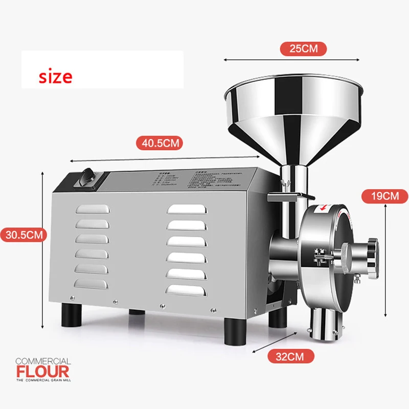 30-50kg/hCommercial grain flour mill grinder for sale Small rice herb spice chilli powder grinding milling machine srilanka