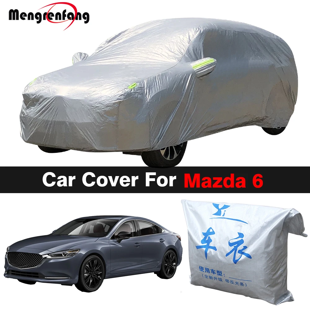 Full Car Cover Anti-UV Sun Shade Snow Rain Protection Cover Dust Proof For Mazda 6 Sedan Liftback Hatchback Wagon