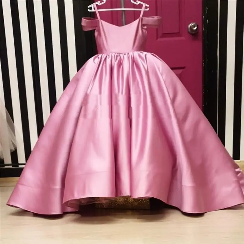 Vestidos de flores para niña, vestidos de flores para boda, vestido de banquete para niña, vestidos de primera comunión con cuentas de cumpleaños, vestidos de pétalos de manga larga, vestido de baile