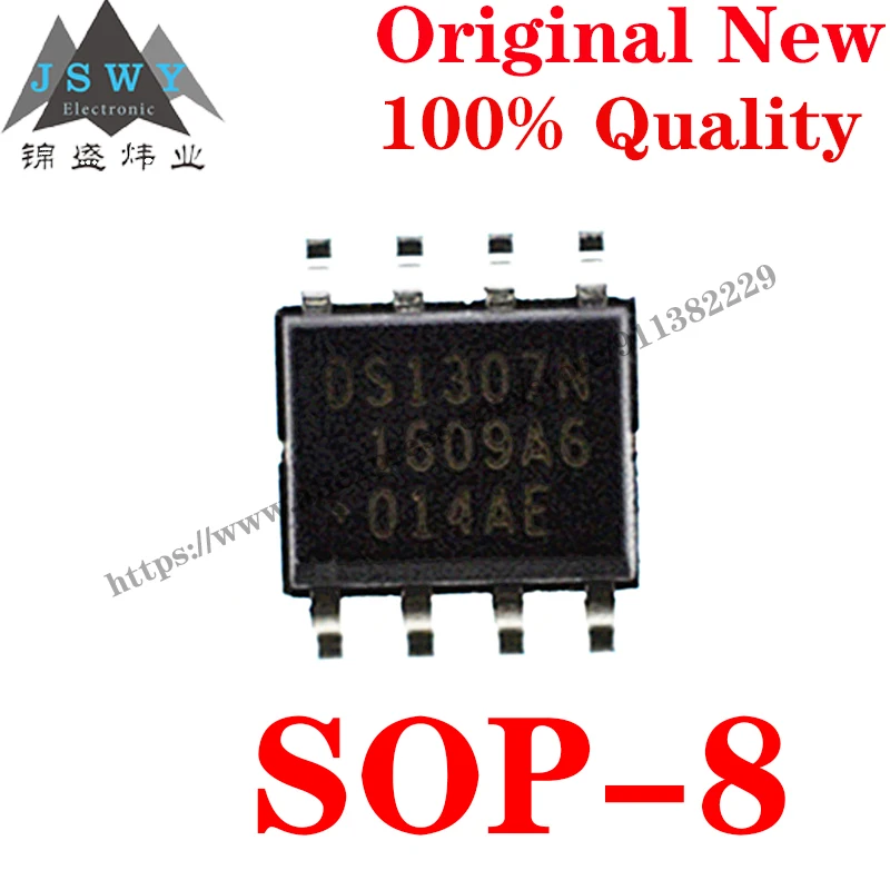 10~100 PCS DS1307ZN SOP-8 Semiconductor Clock and Timer IC Real Time Clock IC Chip with for module arduino Free Shipping DS1307Z