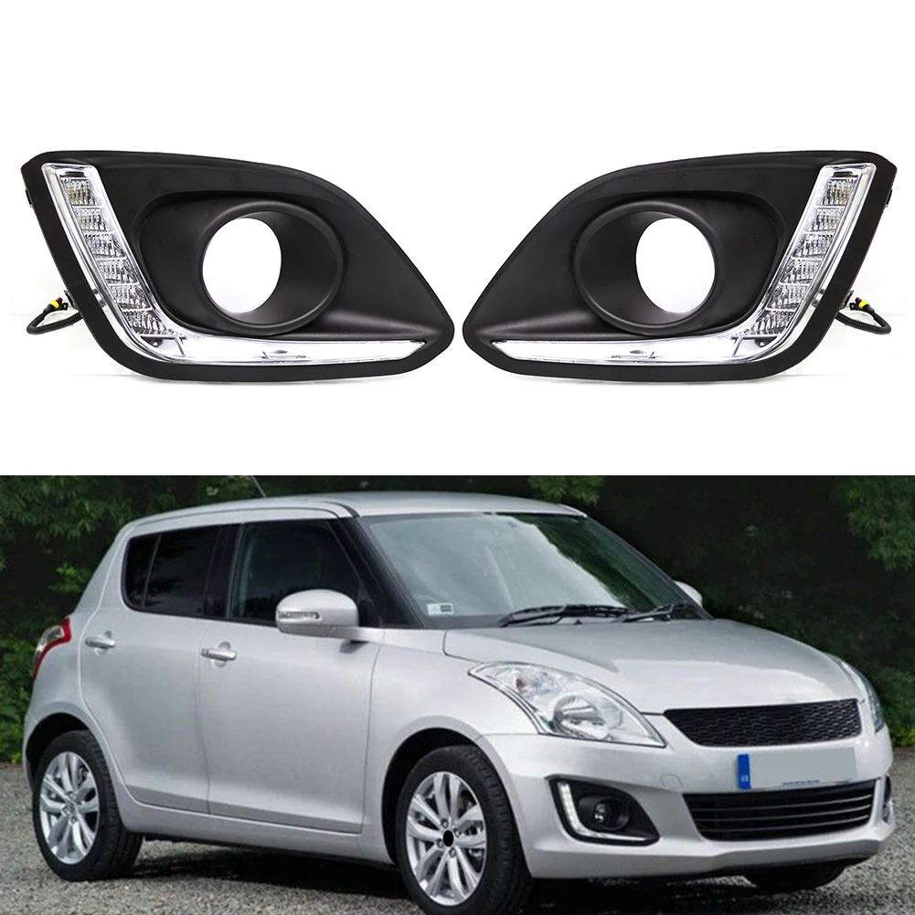 

Car LED Daytime Running Lights DRL For Suzuki Swift 2014 2015 2016 White Light