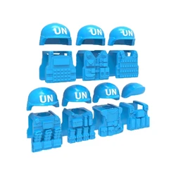 Military Building Blocks Mini Bricks Solider Figures Gifts Helmets Vests Accessories UN Force Troops Educational Toys For Kids