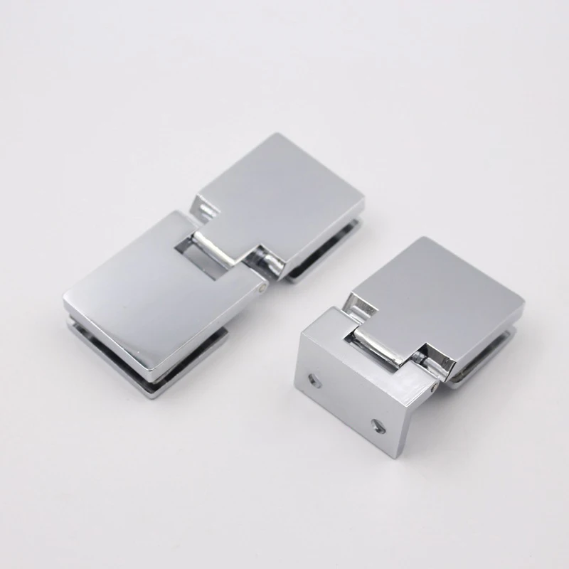 100 sets 8-10mm Frameless Bracket Wall to Glass Door Hinges Bathroom Shower Door Bracket Wall Mount Door Hinge