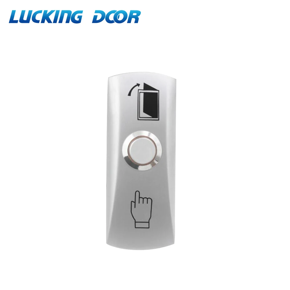 

Zinc Alloy Gate Door Exit Button NC feedback Exit Switch door access control system kit