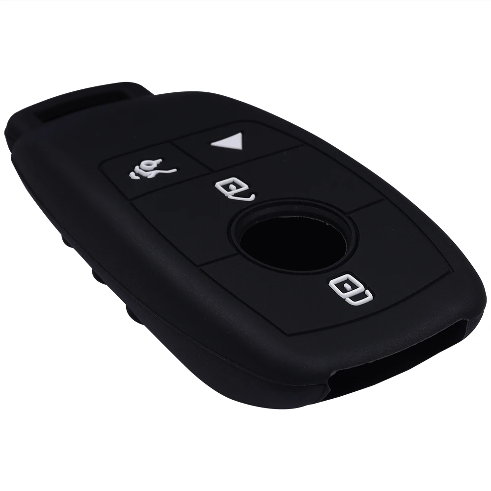 Silicone Remote Key Fob Covers Smooth Soft Rubber Case Fits for Mercedes-Benz A220 E63S AMG E-Class GLE 350 4MATIC