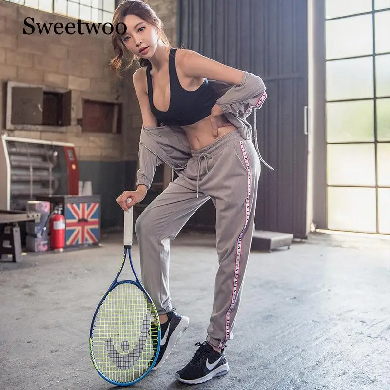 Woman Workout Sets Sport Suit Clothes Sports T Shirt And Pants Gym Sportswear  Fitness Clothing Yoga Set Tracksuit Active Wear