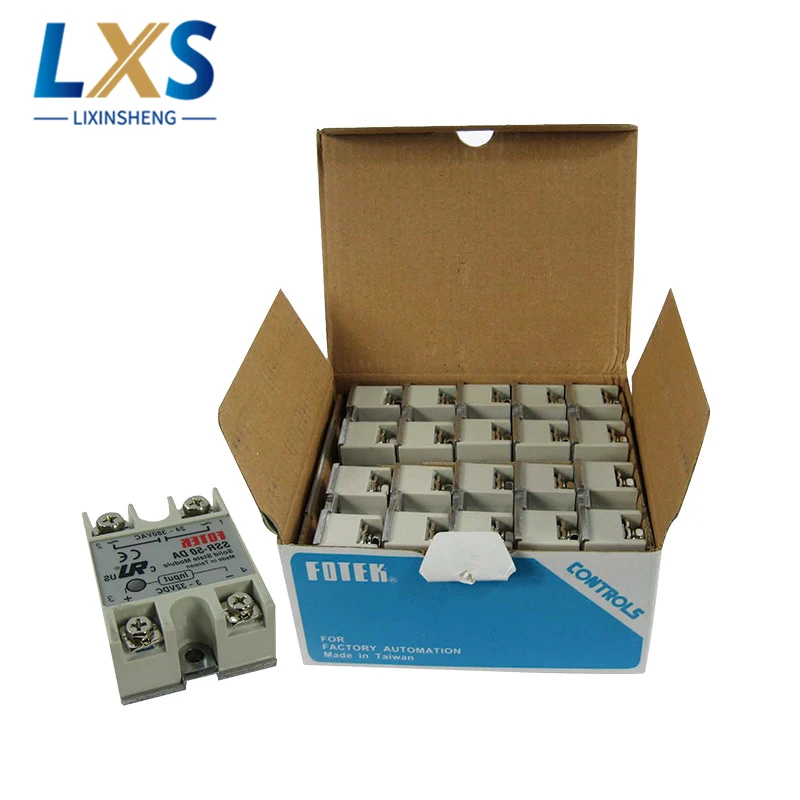مرحل صناعي SSR-50DA 50Amp 3 ~ 32VDC إلى 24 ~ 380VAC مرحلة واحدة DC-AC SSR مرحل الحالة الصلبة
