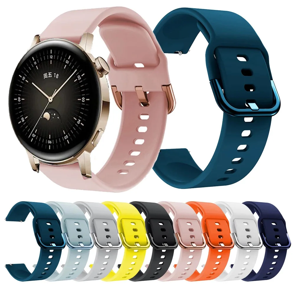 

Watch Band for Huawei Watch GT 3 GT3 42MM / 46MM Watchband Strap for GT2 2 Pro GT2E 2E Silicone Bracelet Wristband Replacement