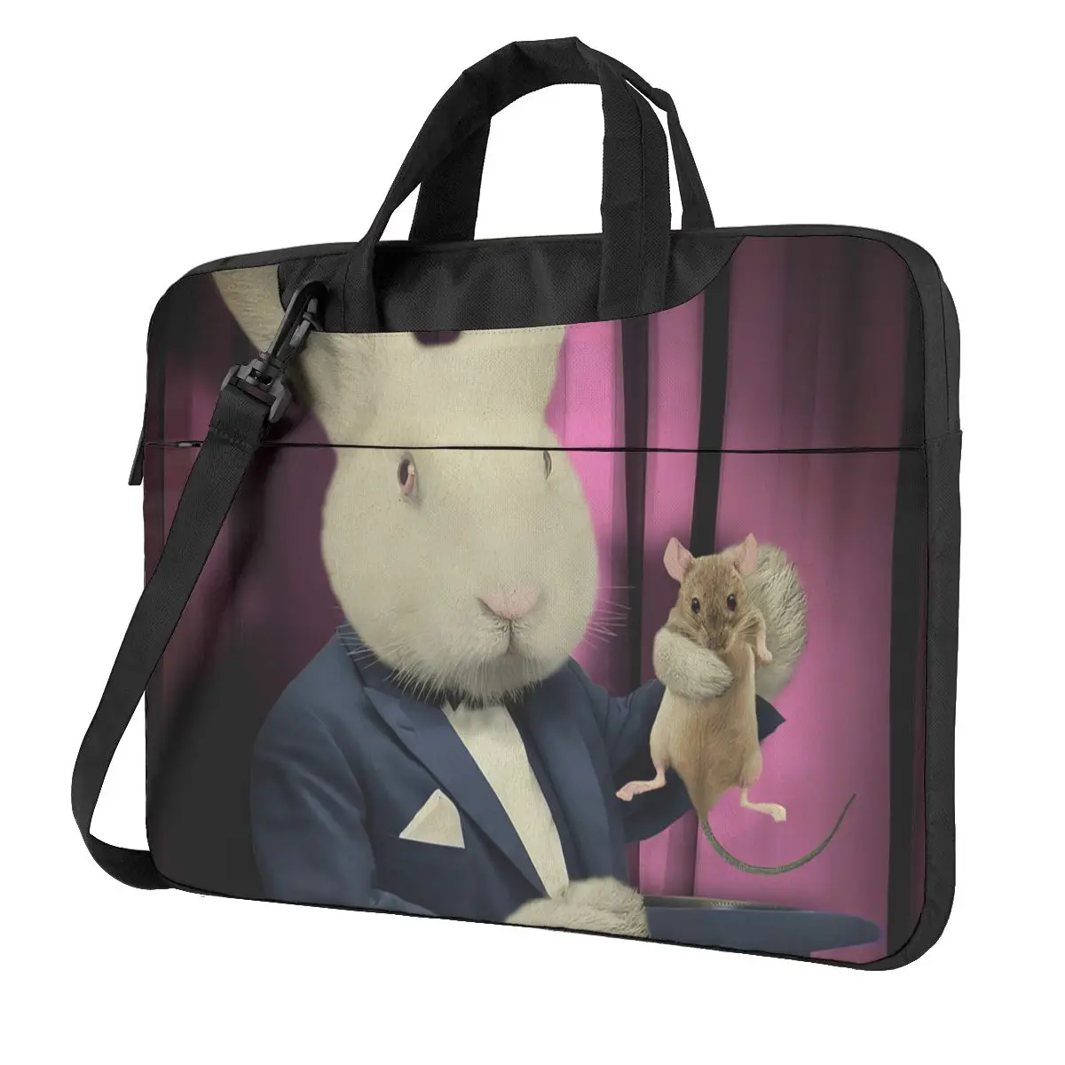 Rabbit Magician Laptop Bag Case Protective Vintage Computer Bag Bicycle Crossbody Laptop Pouch