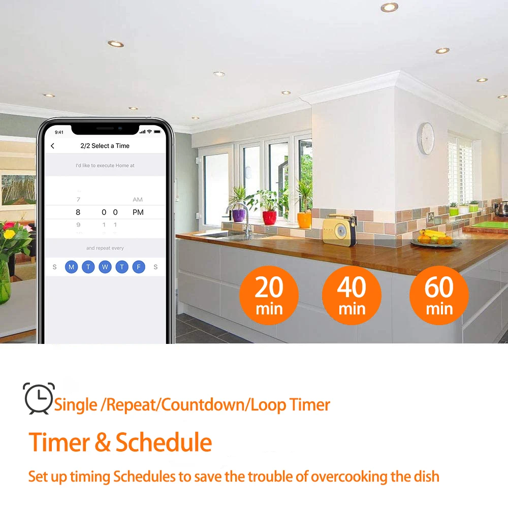 16A WIFI Socket Smart Plug Remote Control Timing Switch Work With Smart Life APP