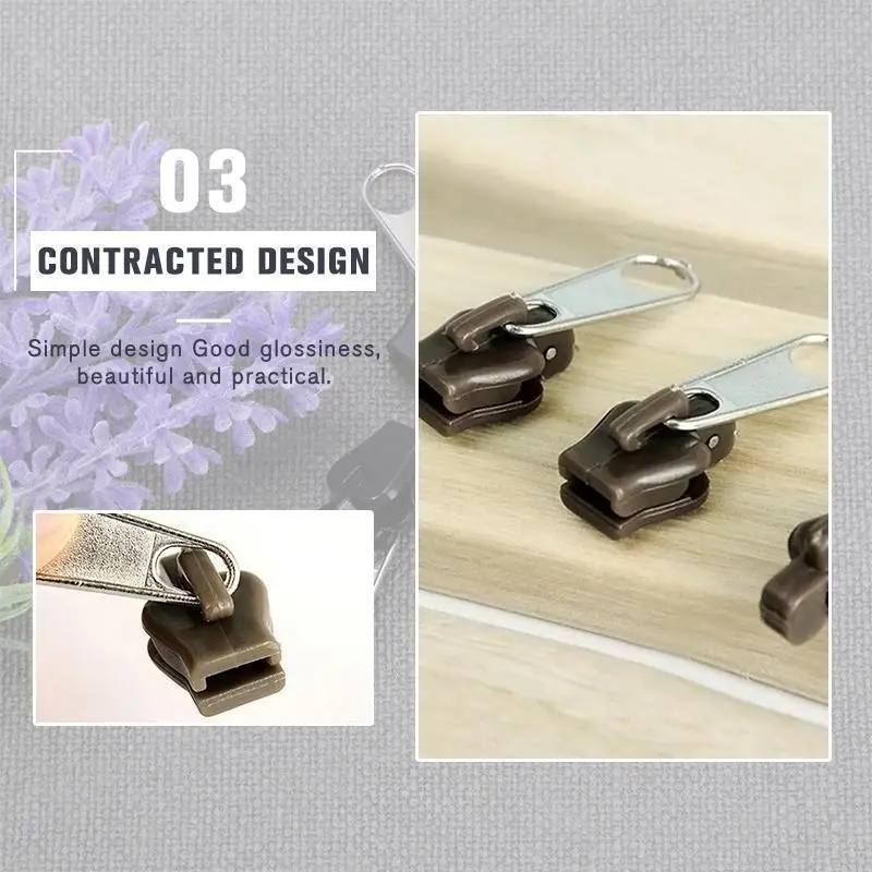 

Instant Zipper 12PCS/Bag Universal Instant Fix Zipper Repair Kit Replacement Zip Slider Teeth Rescue New Design Zippers for Sew