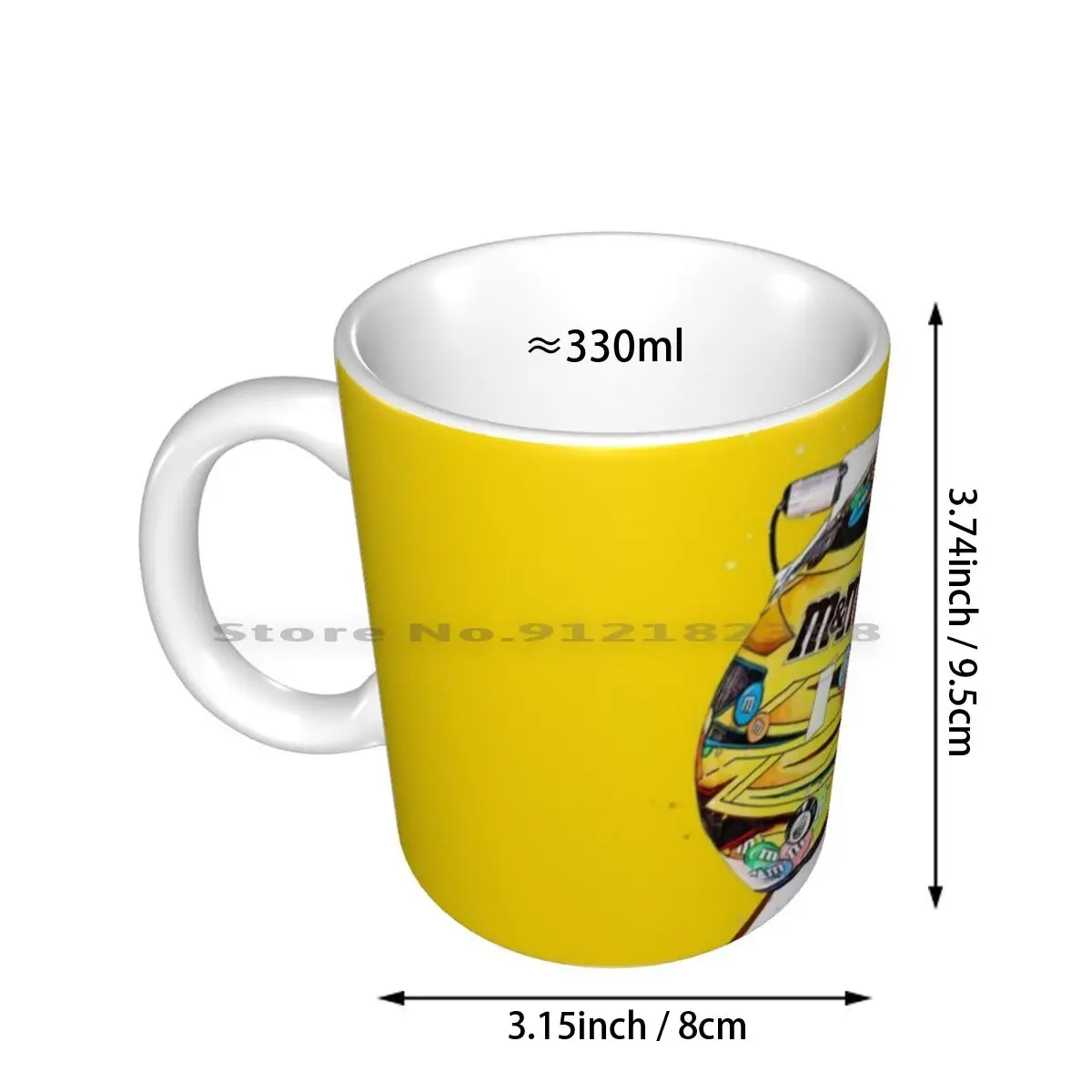 2021 Crash Helmet Ceramic Mugs Coffee Cups Milk Tea Mug Chase Elliott Cup Motorsport Motor Racing Sport Race Car Car Car Art