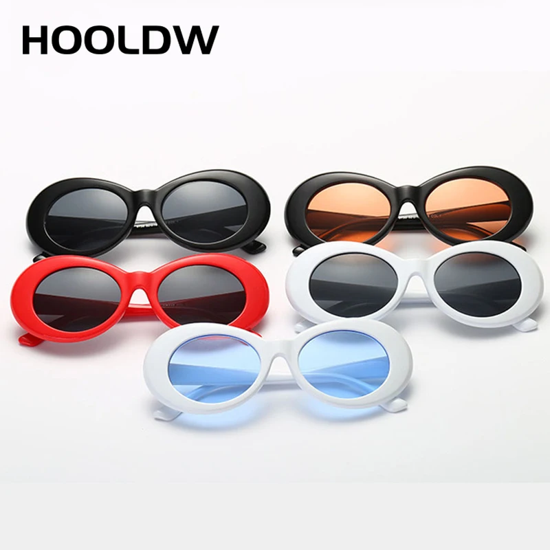 

5pcs/lot Classic Clout Goggle Kurt Cobain Glasses Oval Ladies Sunglasses Men Women Vintage Retro Sun Glasses UV400 Gafas De Sol