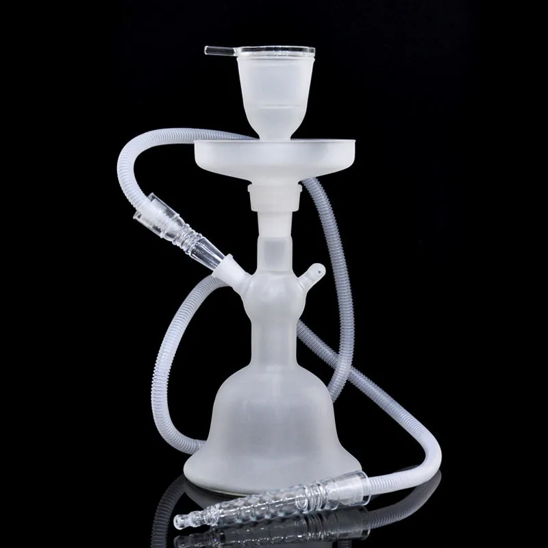 Colorful Glass Bottle Hookah Flask Complete Shisha Nargile Chicha Water Pipe Plastic Hose With Foam Box Hookha And Accessories