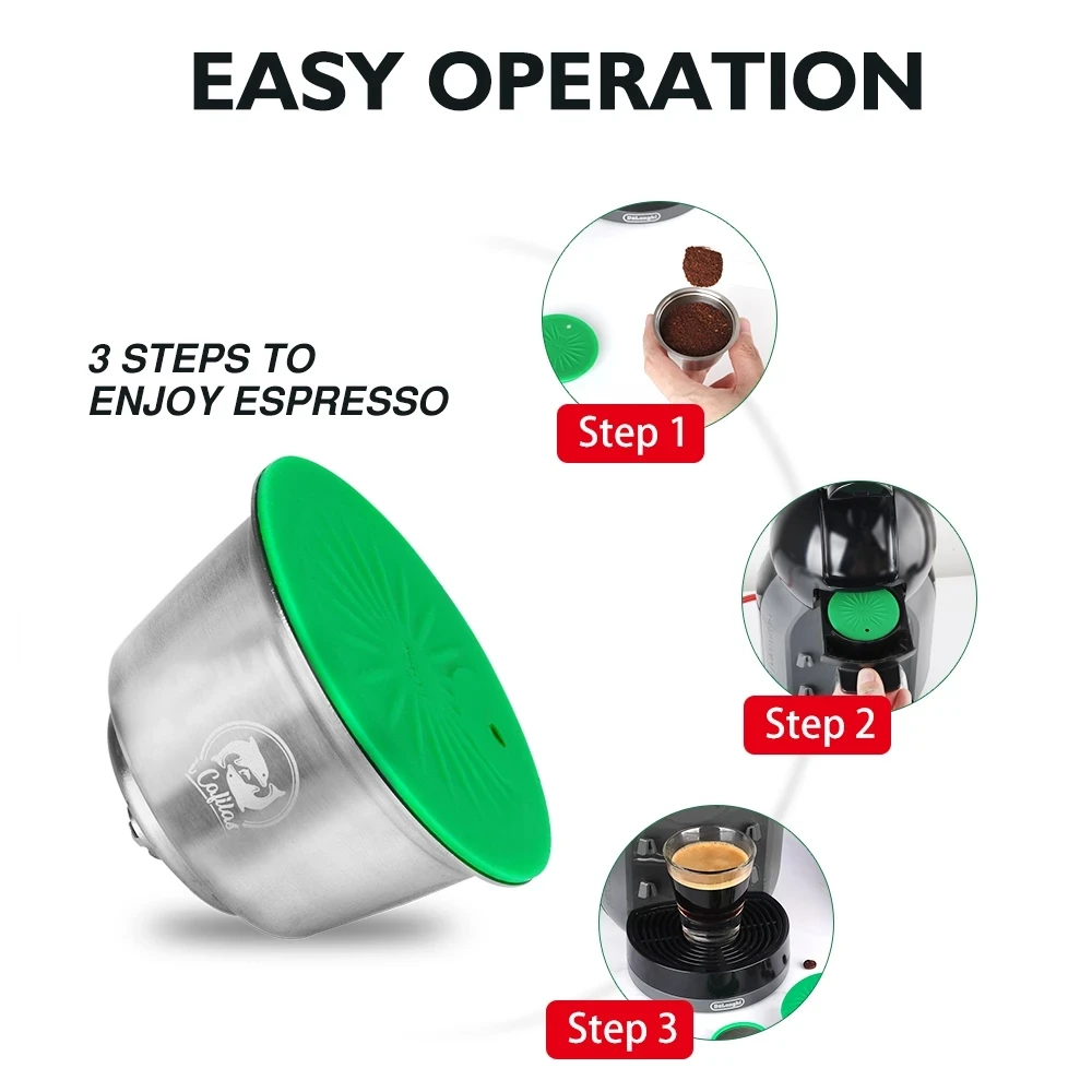 New Upgrade 4TH  Generation Coffee Capsule For Dolce Gusto Coffee Machine Stainless Steel Crema Maker Refillable Espresso Pods