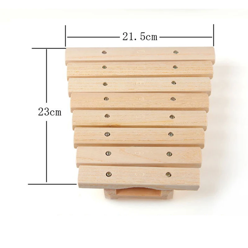 Juguete de percusión de xilófono de madera natural para niños, instrumento musical para desarrollar música, 8 tonos, 12 tonos, envío gratis, 1 unidad