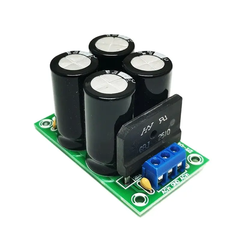 AMPLIFICADOR DE doble potencia de voltaje positivo y negativo, filtro rectificador de audio, fuente de alimentación, tablero de estanque, 35V4700μF, producto terminado