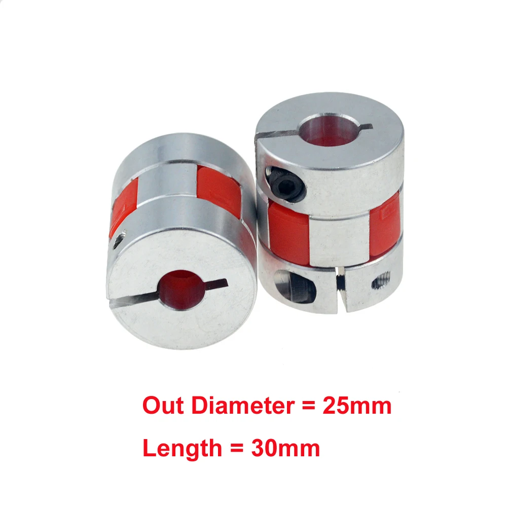 4pcs/lot XB Coupler Aluminium Plum Flexible Shaft Coupling D25L30 Motor Connector Flexible Coupler 5/6/8/10/12mm