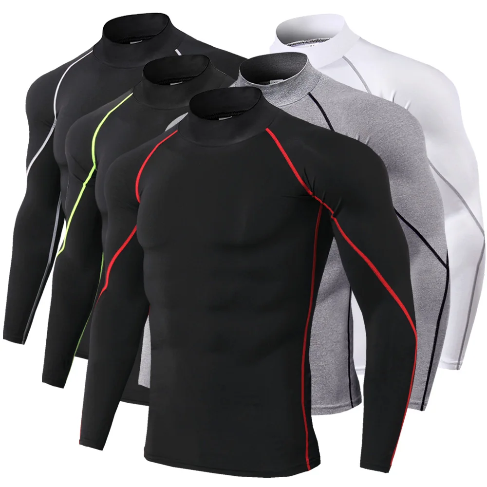 

Crossfit Training Workout Tshirt Compression Shirt Quick Dry Gym Clothes Men Tight Bodybuilding Sportswear Fitness Sport T-shirt