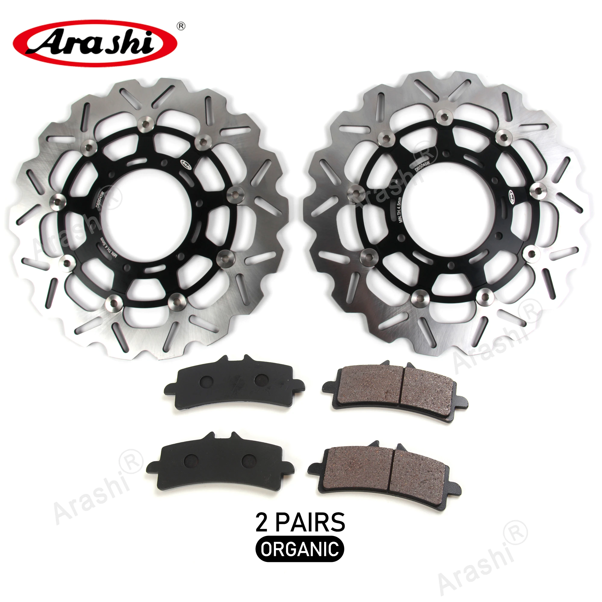 

ARASHI GSX-R 1000 CNC Front Brake Rotors Disc Brake Pads For SUZUKI GSXR 1000 2012 2013 2014 GSXR1000 Accessories