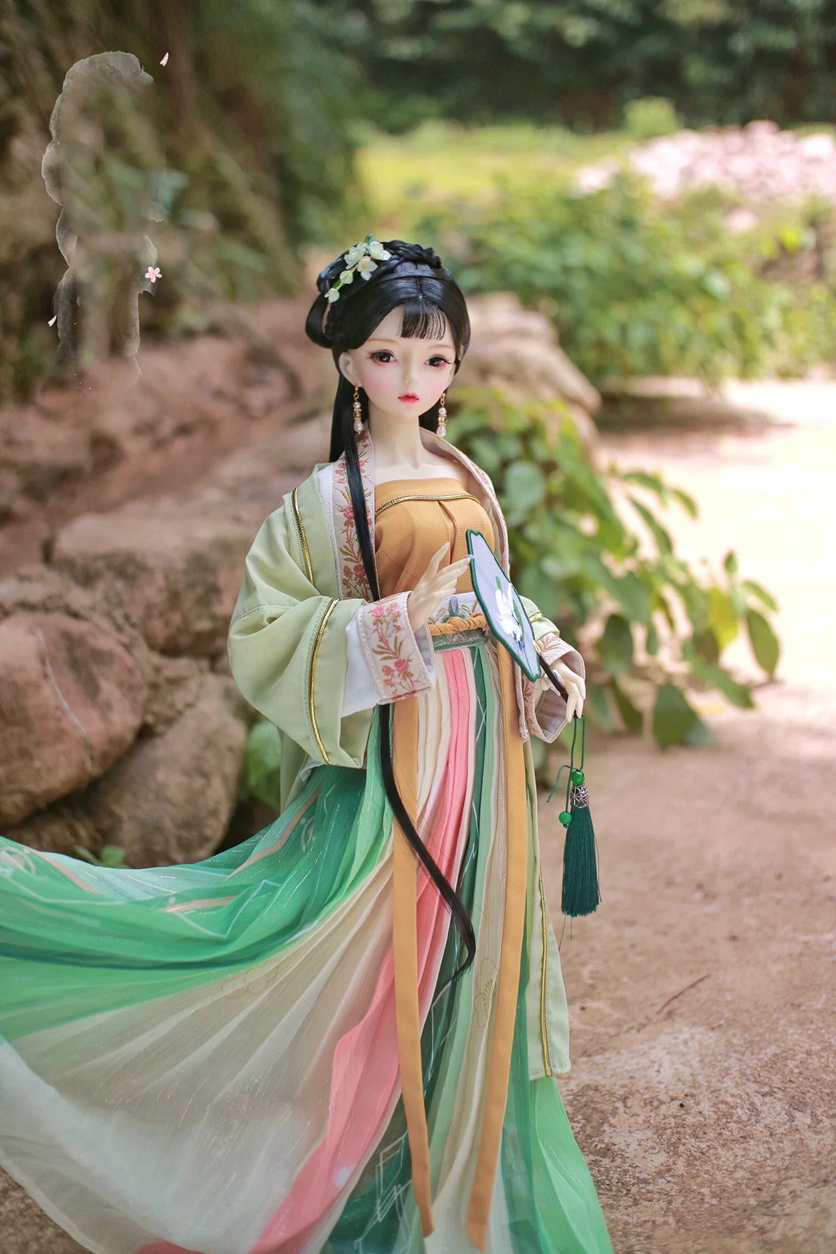 1/4 1/3 scale BJD clothes Ancient Costume Hanfu Fairy Dress Suit for BJD/SD MSD SD13 Big Girl Doll Accessories C1224