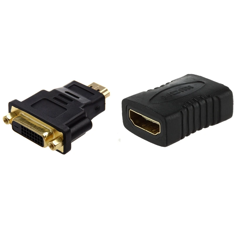 RISE-HDMI F/F เพศหญิงอะแดปเตอร์ Coupler สำหรับ Hdtv DVI 24 + 1 (DVI-D) อะแดปเตอร์ชายหญิงไปยัง HDMI