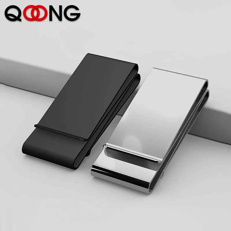 

2PCS Men Women Metal Money Clip Wallet Stainless Steel Slim Third Sided Credit Card Money Holder Bill Steel Clip Clamp ML1-005