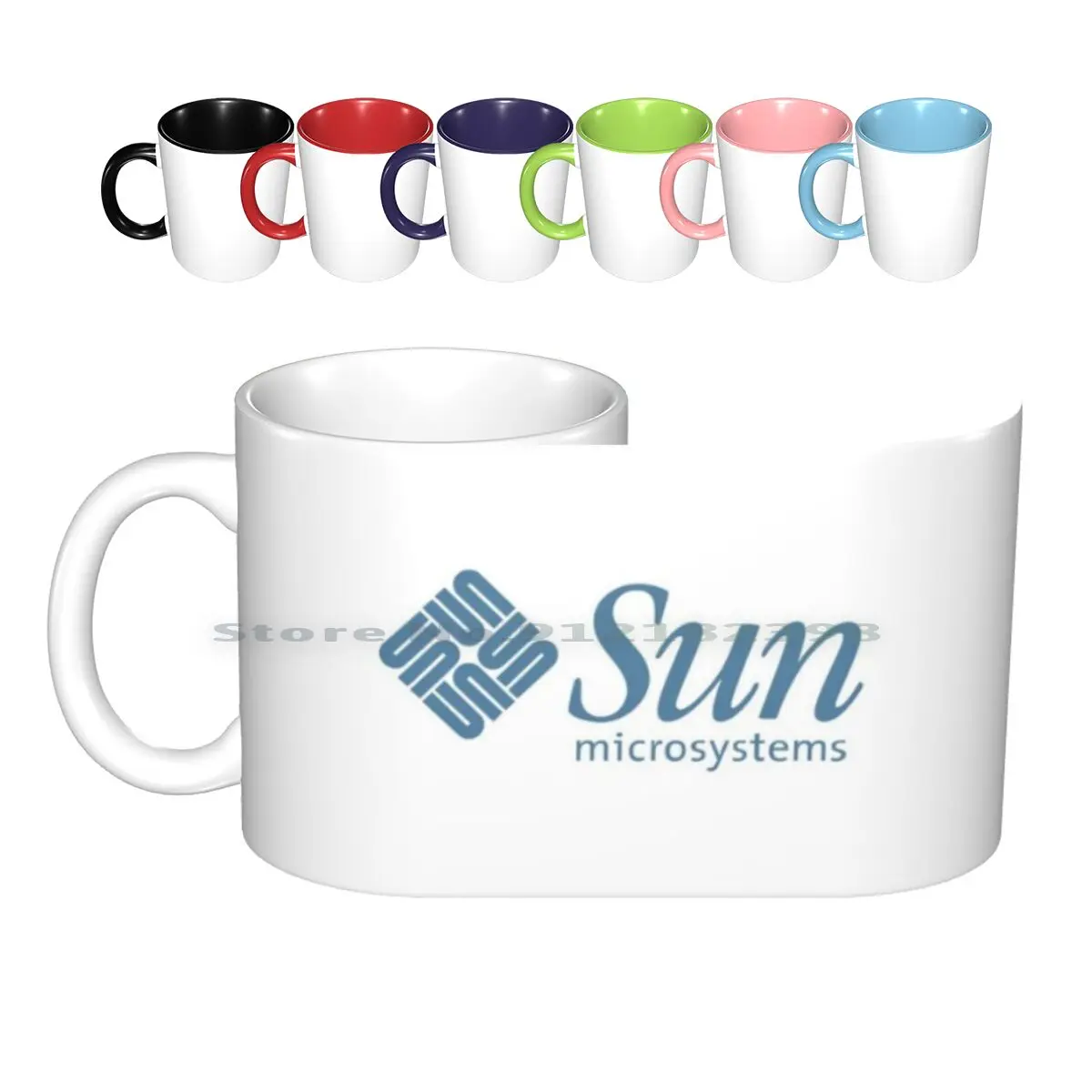 Sun Blue Ceramic Mugs Coffee Cups Milk Tea Mug Sun Microsystems Unix Solaris Sun Retro Sparc Netra Computer Geek Nerd It