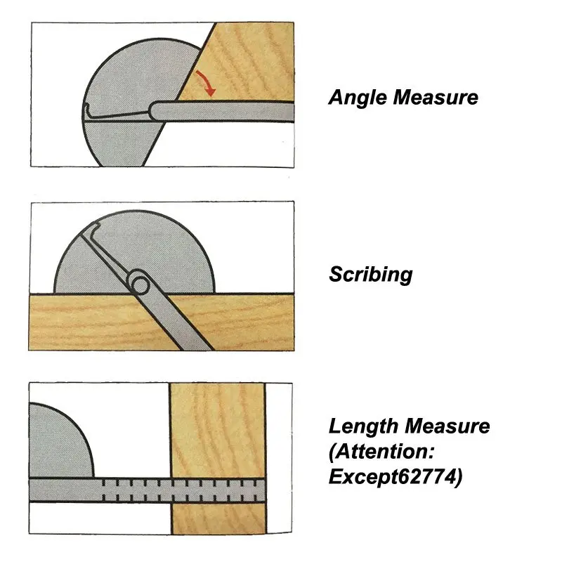 SHINWA Penguin Mini Protractor Classic Angle Gauge Ruler Machinist Craftsman Tool 180 Degree Dia40mm Dia90mm Head 10cm