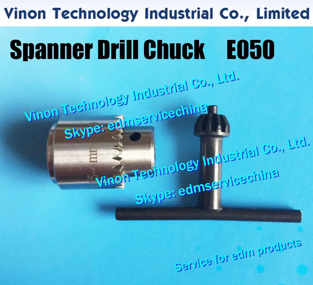 edm E050 Spanner Drill Chuck+Female Adapter Set for Clamping Tube Ø0.15-Ø4.0mm for Small Hole EDM Drilling Machine