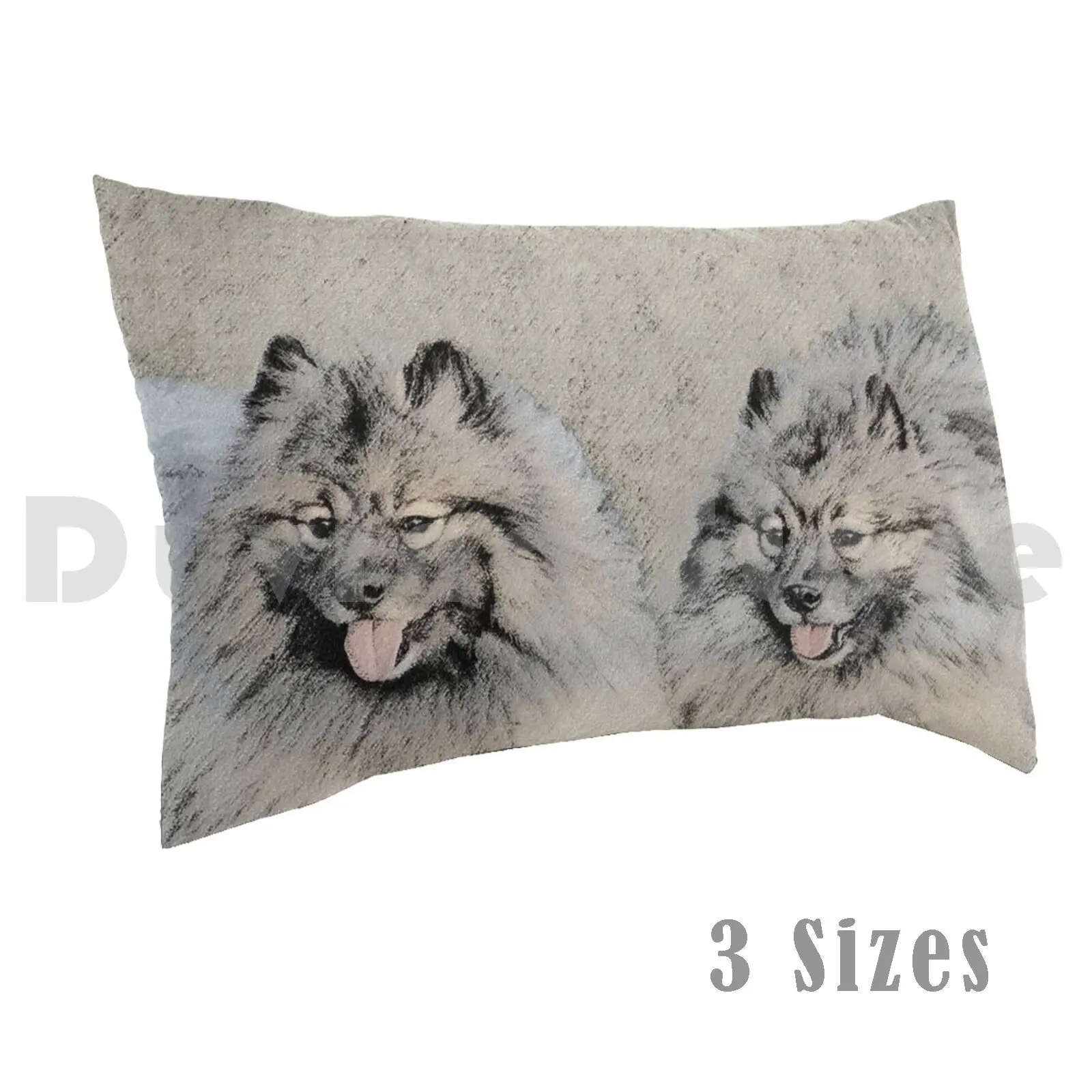 Keeshond Brothers Pillow Case 20*30 Inch Keeshond Keeshonden Wolfspitz Dutch Barge Smiling Dutchman Chien