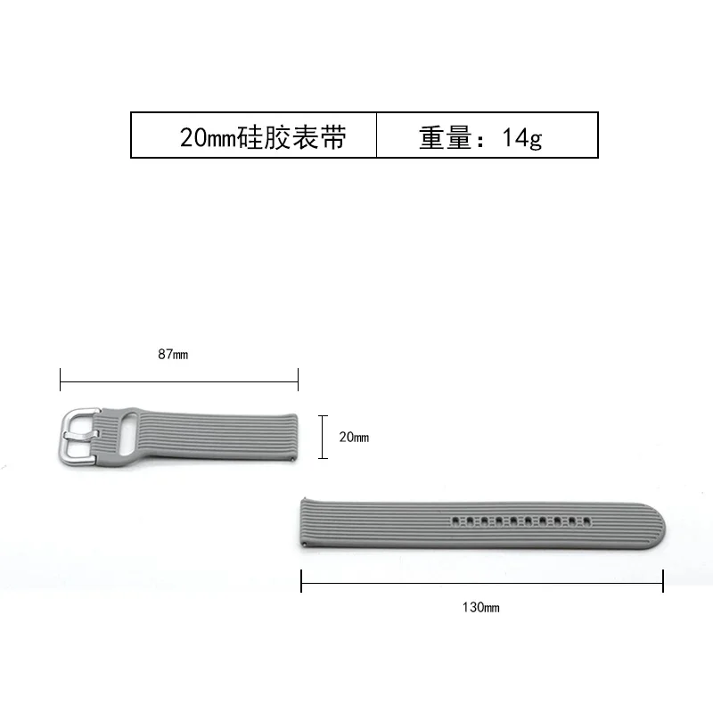 20mm para samsung galaxy assistir ativo 2 40mm 44mm engrenagem s2 clássico esportes assistir banda para huawei assistir 2 pro gt2 42mm pulseira