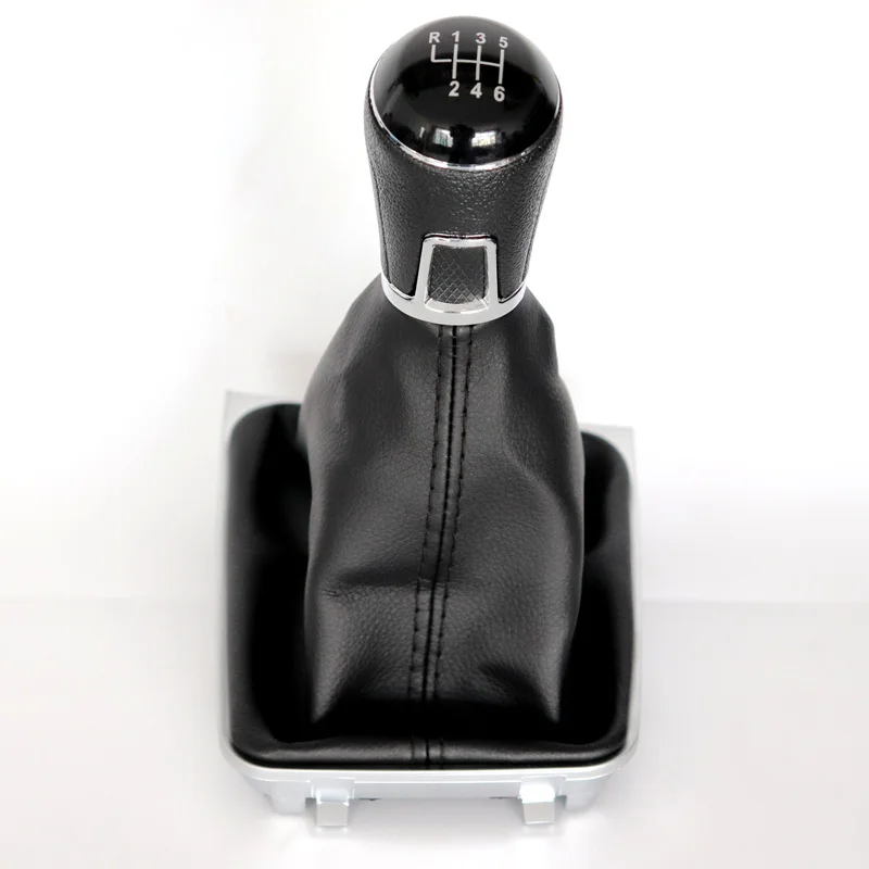 5 / 6 Speed Car Gear Shift Knob for VW Golf 7 A7 MK7 GTI GTD 2013 2014 2015 2016 2017 2018 Leather Gaiter Stick Accessories