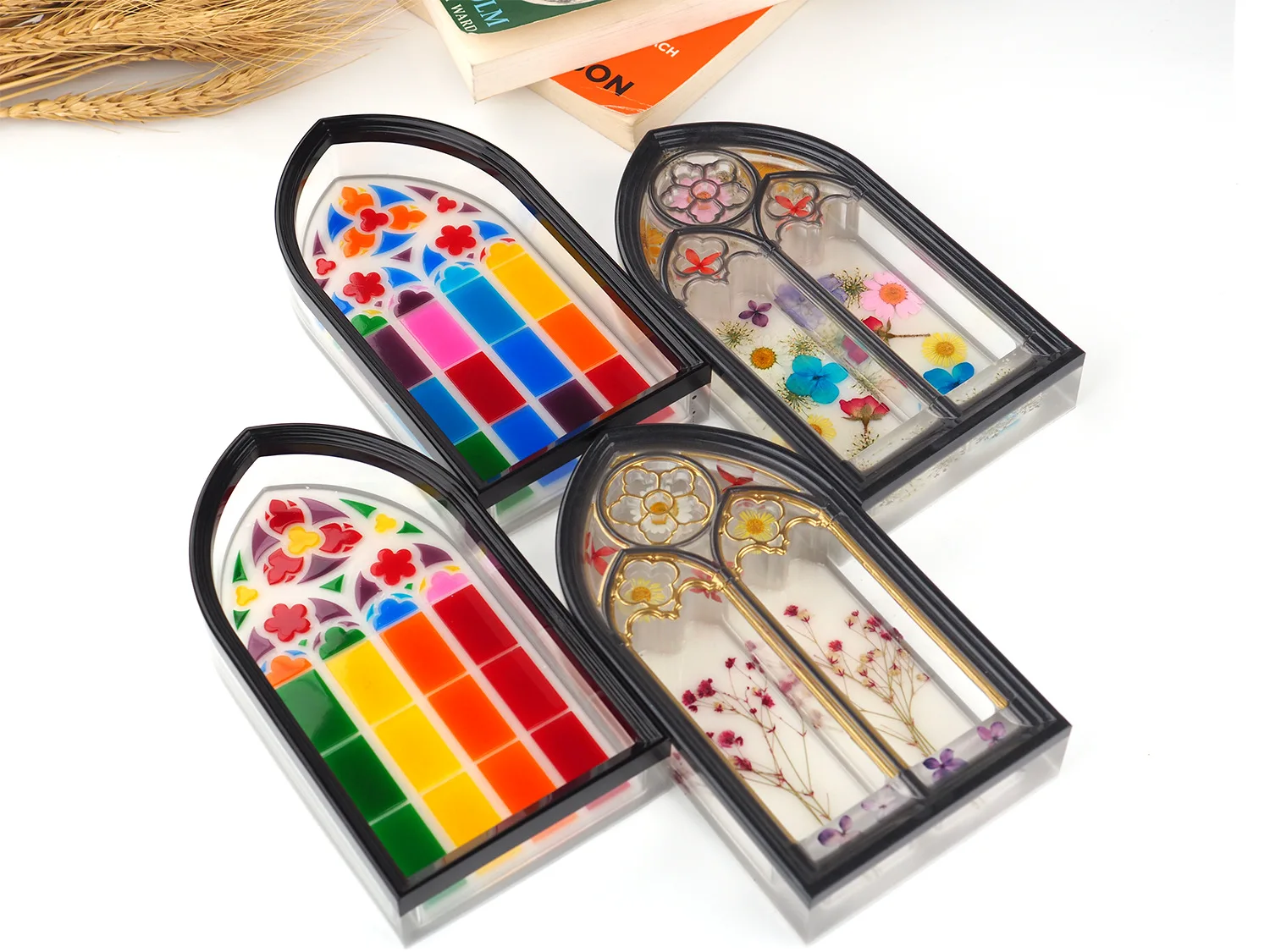 DIY Silicone Epoxy Resin Willow Window Church Window Storage Box Storage Cabinet Resin Silicone Mold