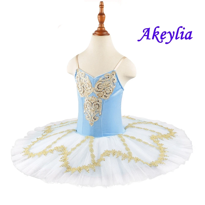 Blue White Florina Classical Pancake Ballet Tutu Dress For Girls Professional Raymonda Ballet Performance Tutu Costume For Adult