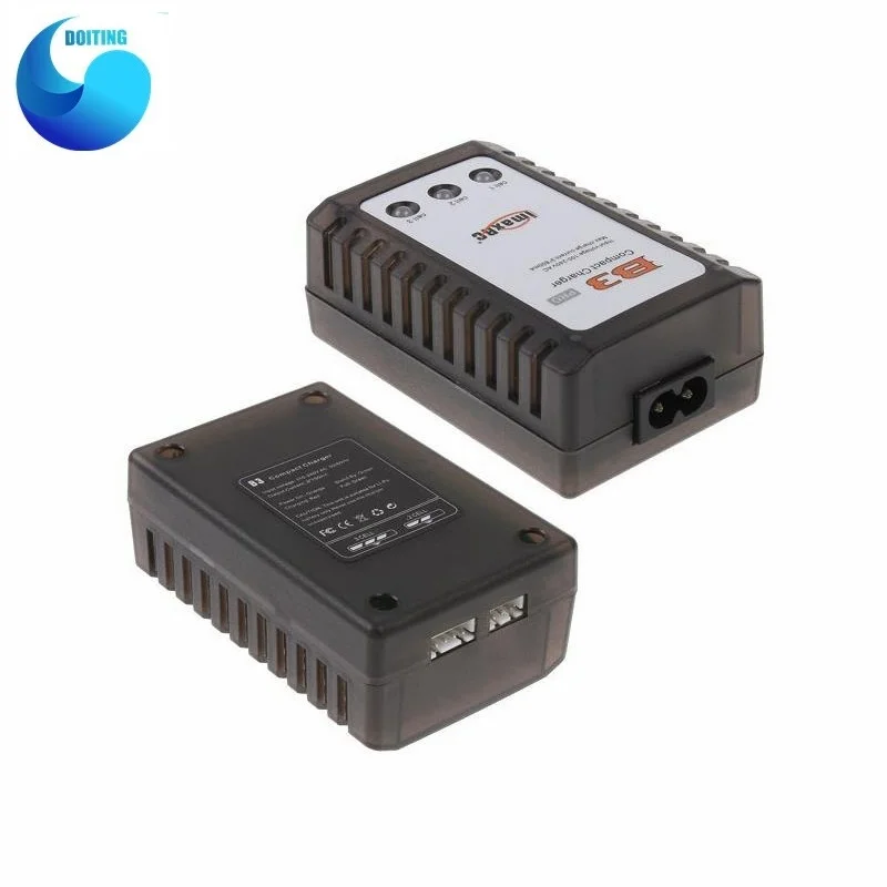 Cargador B3 para modelo de avión, batería de litio de 7,4 V a 11 V, 2 s, 3 s, cargador de equilibrio B3 Simple, adaptador de corriente